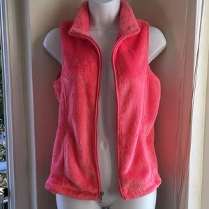 Croft & Barrow Salmon Pink Fluffy Vest